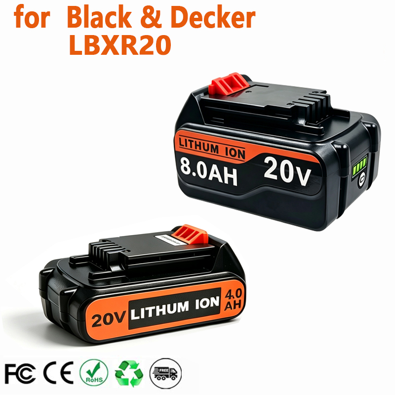 Black+Decker Tool 20V Max - 18V 3.0Ah 8.0Ah BL2018 Replacement for