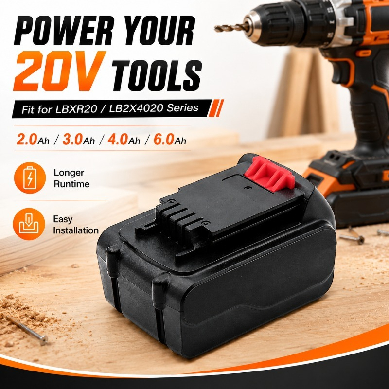 20V Max 6.0Ah Lithium-Ion Repl - Black+Decker Tool 20V Max review and price