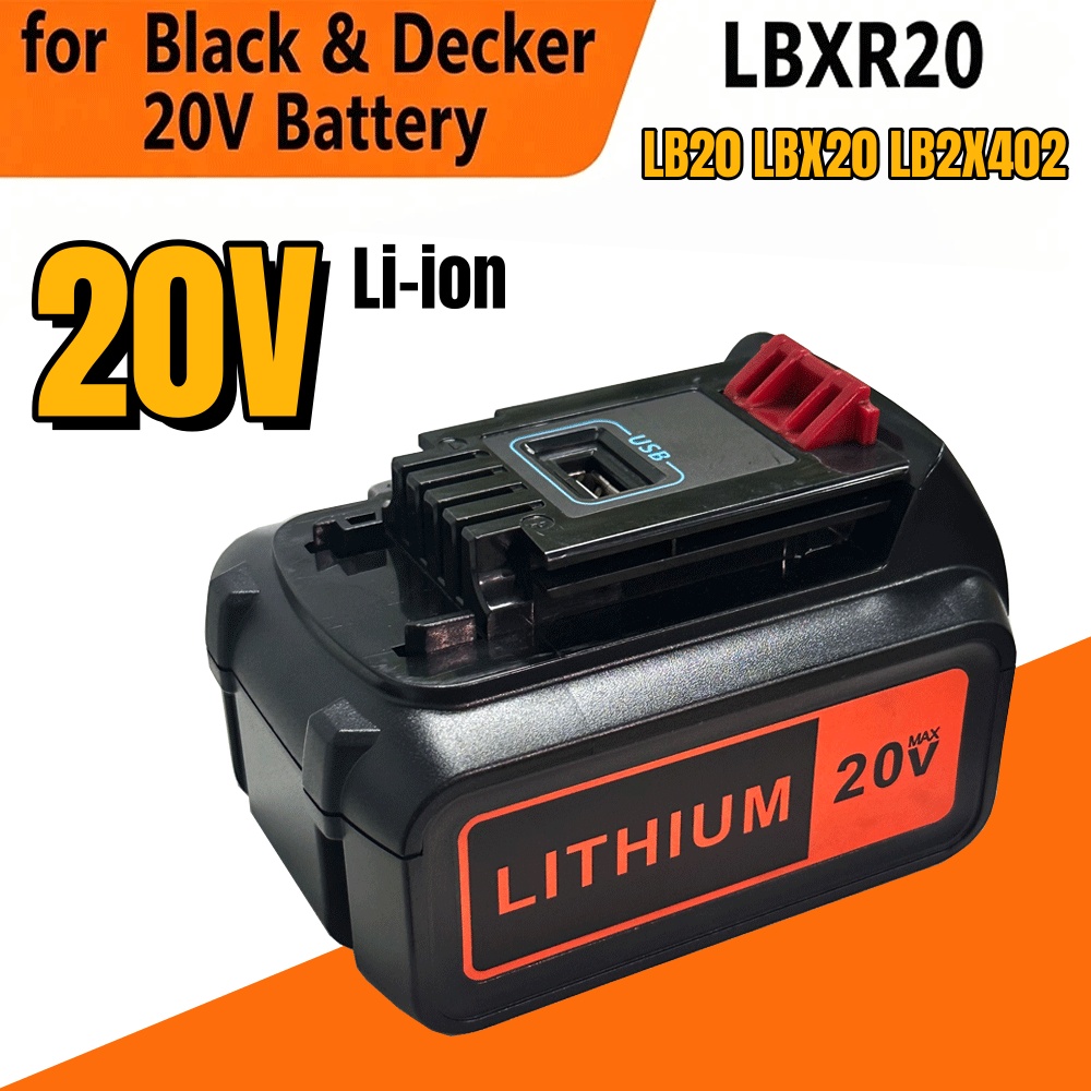 6Ah High Capacity LBX20 Replac - Black+Decker Tool 20V Max review and price